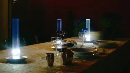 Lampada Cand led da tavolo di Oluce