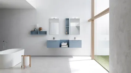 Mobile da Bagno sospeso in laccato opaco B201 BD016 di Compab