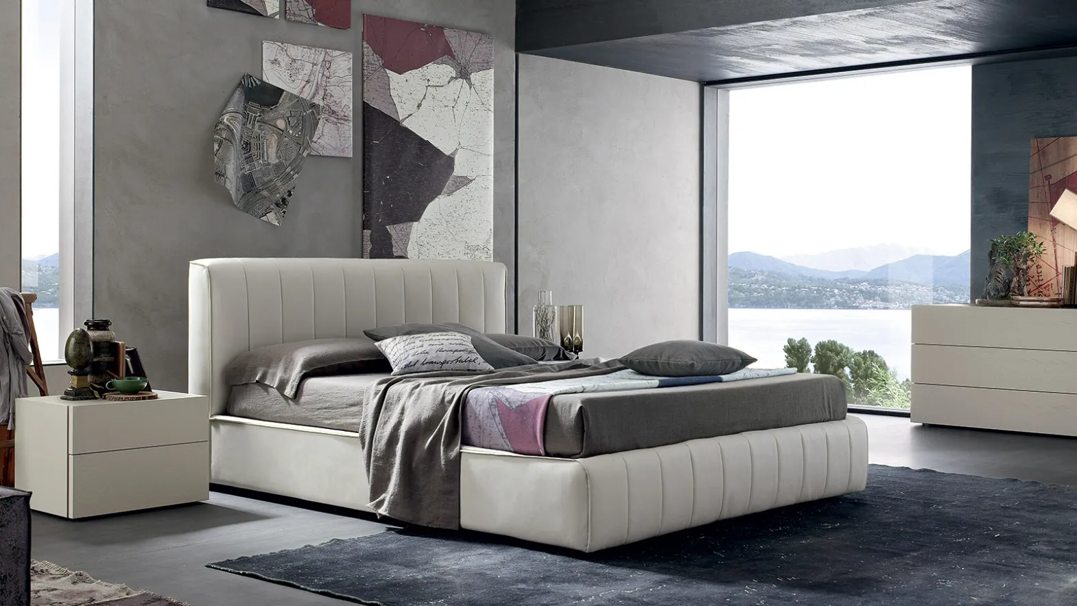 Letto in ecopelle Oliver di Maronese Acf