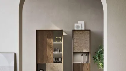 Madia Horizon Zen 1031 in legno e pietra di Mobilgam