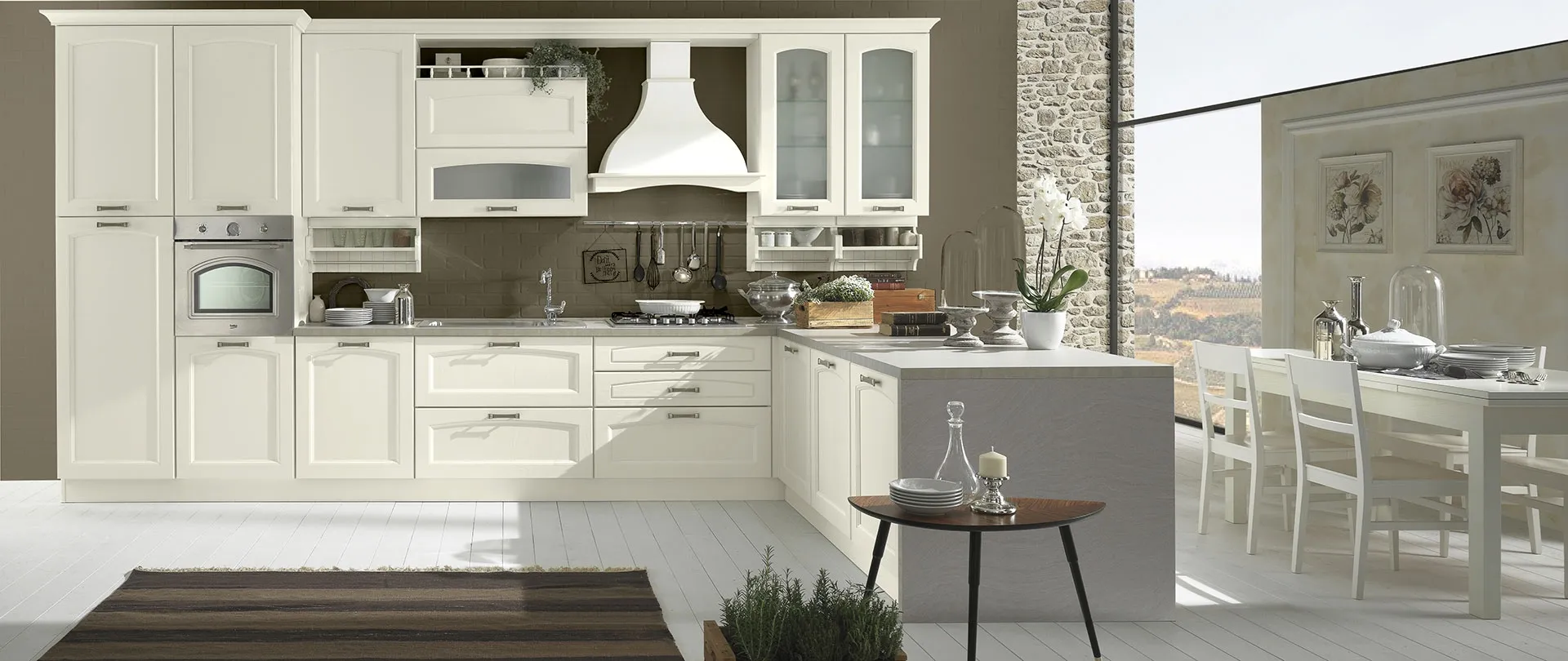 Cucina Classica Memory Bianco di Evo Cucine