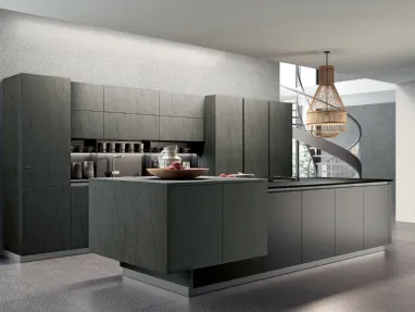 Cucina Moderna con isola Modula Line 03 di Febal Casa