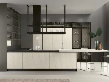 Cucina Moderna con penisola Modula Line 05 di Febal Casa